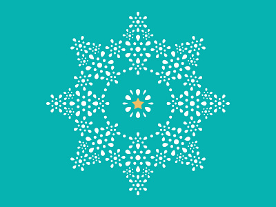 Christmas star christmas geometric illustration pattern