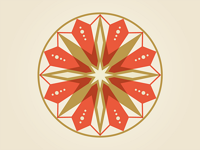 Christmas gem geometric illustration pattern star vector