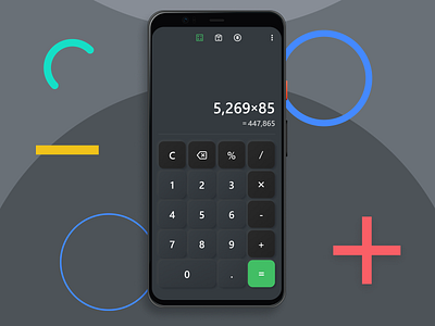 DailyUI #4 - Calculator UI Design