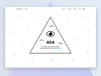 DailyUI #8 - 404 Page