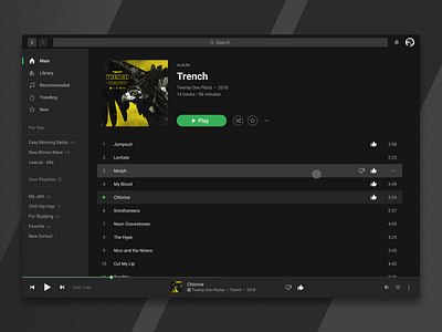 Daily UI #9 - Music Player