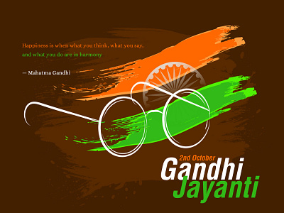 Gandhi jayanti Creative authentic branding concept conceptual creative design design art flyer graphics graphixon