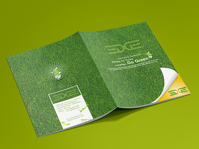 Go Green Conceptual Brochure authentic branding and identity brochure design conceptual artwork design art go green lights logo shot vector