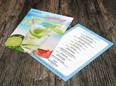 Creative Menu Designs authentic brandidentity branding concept conceptual design art flyer graphics graphixon poster summer coolers vector