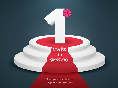 1 invite Giveaway conceptual creative design art graphics graphixon invite giveaway support