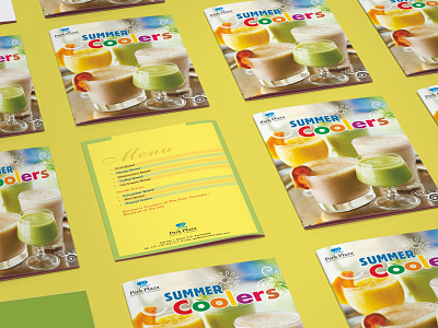 Summer Coolers Menu authentic branding concept conceptual coolers creative design art graphics graphixon logo vector