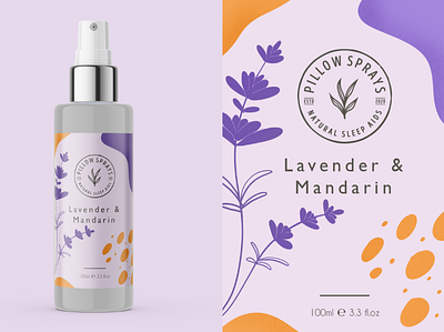 Label Design - Lavender branding cosmetic design flat illustration label label packaging lavender packaging