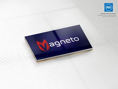 Magneto Logo branding businesscard flat logo logo design logo mockup text logo