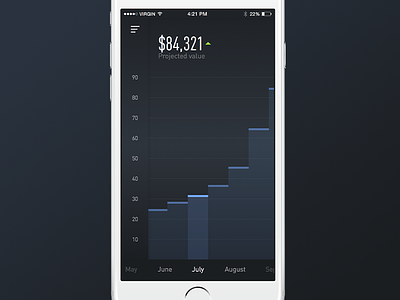 Statistics iOS view
