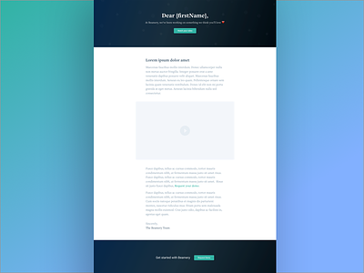 Personalized landing page