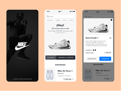 Nike Zoom Freak 1 adidas app deporte design designer ecomerce mobile nike runner running shoes sport ui ux