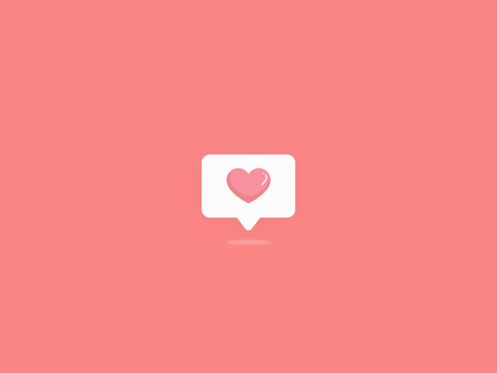 Chat Bubble Heart afftereffects animation art button button design favorite gif heart icon interaction like likes load loading love me gusta motion motiongraphic ui vector