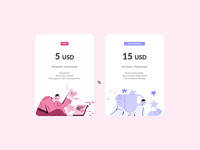 Right plan for your career animation bounce business card design dollar dribble euro gradient hands hover interaction interface pack principle product profile ui uiux welove