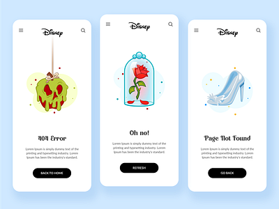 Empty States Error Disney