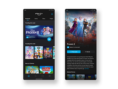 Prime Video UI /  Cartoon