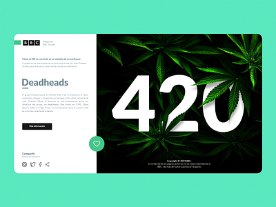 Deadheads 420 420 bbc design marihuana smoke ui ux web web design website