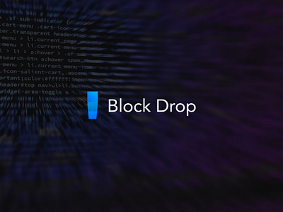 Logo Block Drop logodesign logo