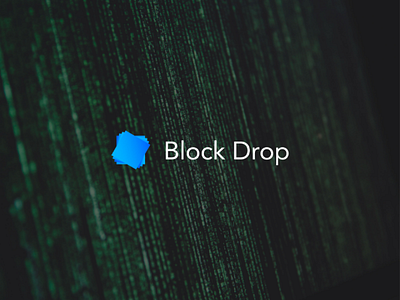 Logo block drop logodesign logo