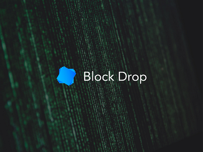 Logo block drop