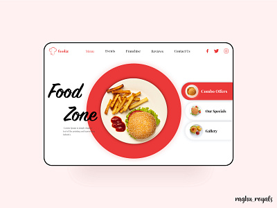 Foodie burger design food food and drink food app food illustration food website foodie foodzone restu resturant