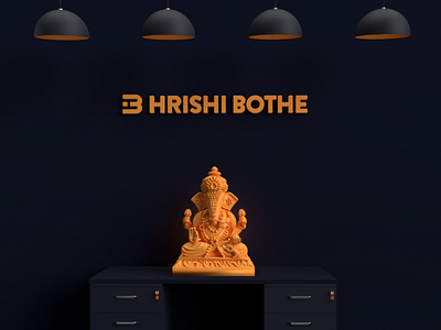 Happy Ganesh Chaturthi 3d art adobe dimension branding