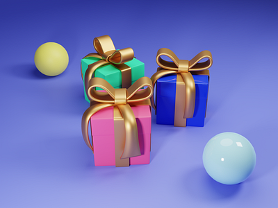 Gift Boxes 3d