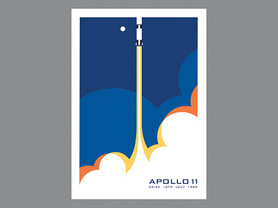 Apollo 11 1969 apollo apollo11 apollo50 design illustration illustrator moon moonlanding nasa poster poster art poster design rocket space spaceship travel poster vector vector illustration