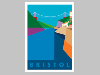 Bristol advertising bristol design geometric illustration illustrator poster poster art poster design travel poster vector vector illustration