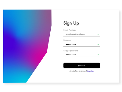 Daily UI 001 - Sign Up