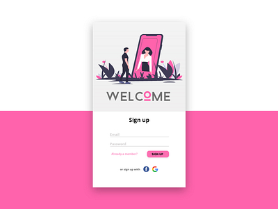 Dating App Sign up - Daily UI challenge 001