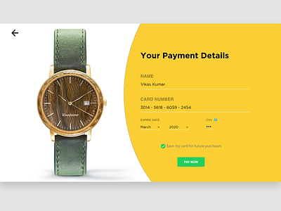 Credit Card Checkout - Daily UI challenge 002