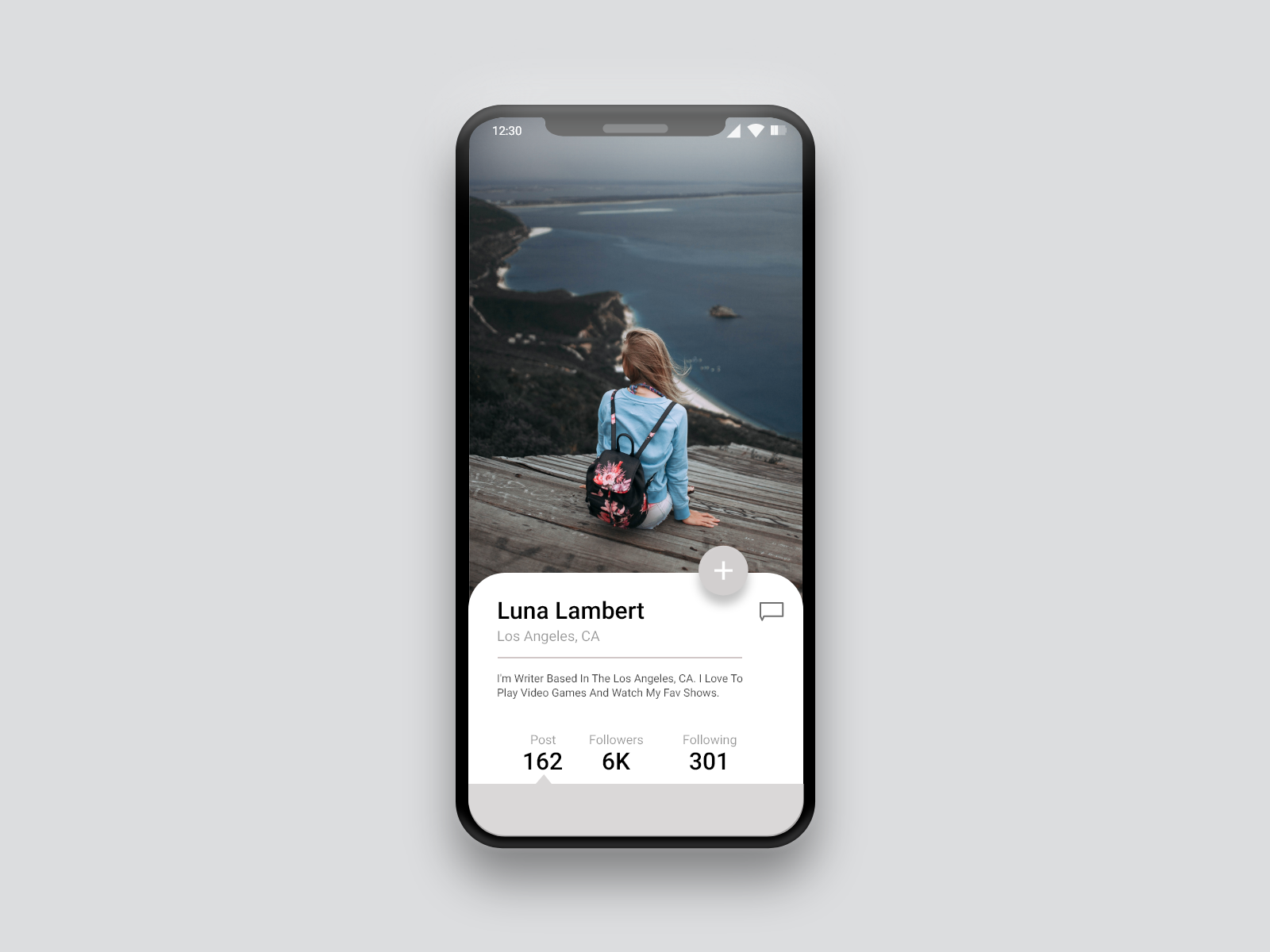 Daily UI #006: User Profile by Vikas Kumar on Dribbble