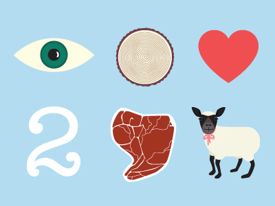 Eye wood love 2 meat ewe huh illustration mailchimp