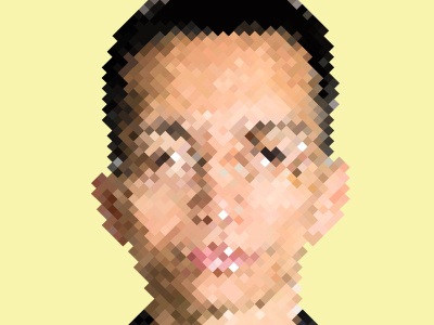 John Maeda portrait 8 bit creative mornings illustration mailchimp vector