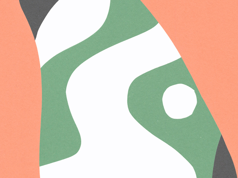 Layering construction paper cutouts by Aaron Robbs on Dribbble