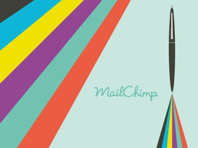 Mailchimp awesome color mailchimp pen rainbow