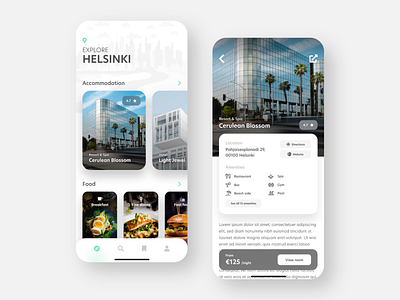 Travel Recommendation App adobe xd design food graphic graphic design hotel illustration illustrator layout mobile app mobile ui resorts restaurant tourism tourist travel travel app traveling