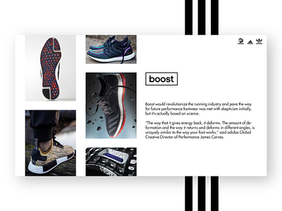 Boost elegant graphic design graphics layout layout design photography photoshop simple sneakerhead sneakers typography ui uidesign ux