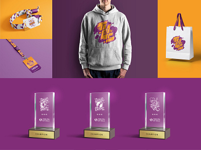 TYGS Branding brand identity branding hip hop illustration logo maximal merchandise trophy typography