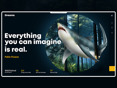 Forest Shark design flat photoshop ui ux vector web webdesign website