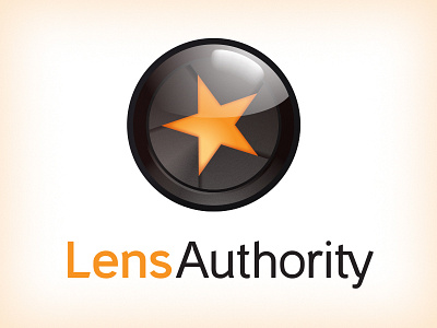 Lens Authority camera lens logo reflection shine star