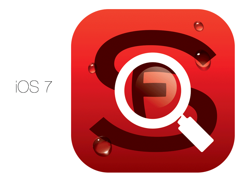 Shinefind logo/icon simplification for iOS 7 automotive icon logo skeuomorphism