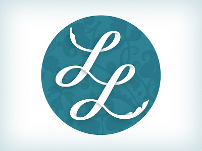 Double-L Monogram hand drawn logo script typography
