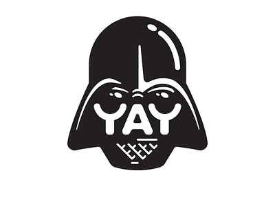 Darth Yayder logo silly star wars typography