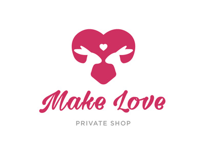 Make Love brand design branding design flat graphic design logo logo for shop logos logotype privat shop sexual type