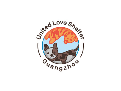 United Love Shelter brand design branding branding design cat concept design dog graphic design illustrator logo logos shelter vector