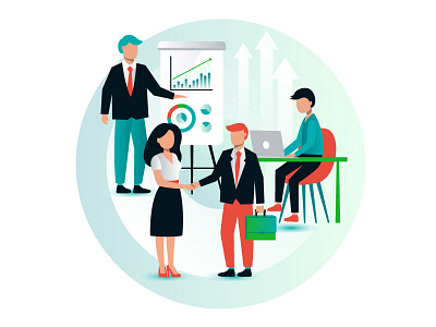 Illustration for a consulting company website