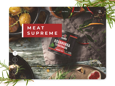 Meat Suprime figma graphic design meat site ui ui ux ui design uidesign uiux web web design webdesign website website design