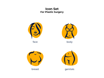 icon set for plastic surgery