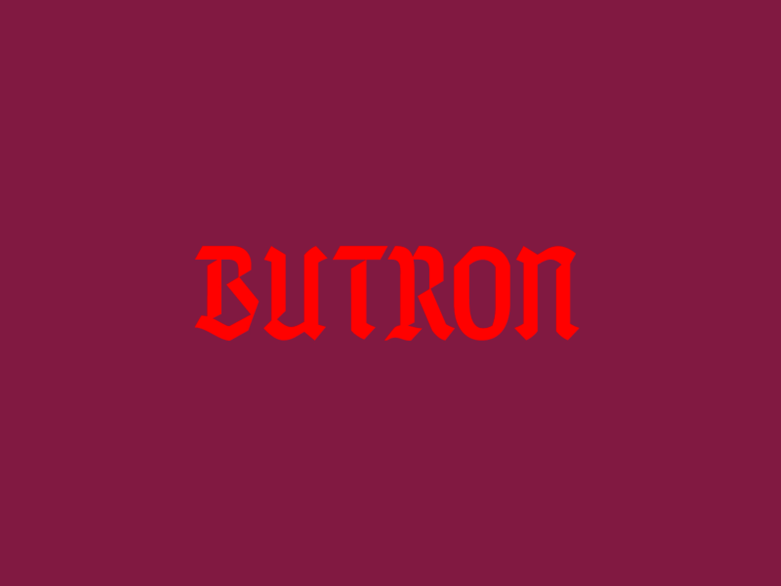 Butrón — Logotype animation branding design graphic design logo motion graphics visual identity